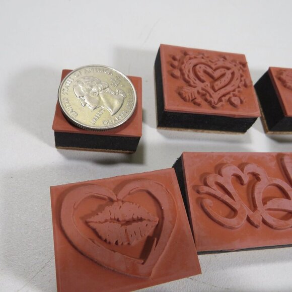 Valentine Heart Love Rubber Stamps NEW - Picture 7 of 8